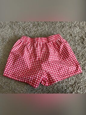 Smiley World Red Gingham Girl’s Shorts